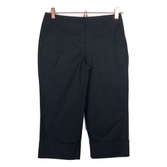 Ann Taylor Pants - Ann Taylor 2P Black Cuffed Capri Black Pants